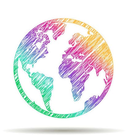 Colored Globe Icon